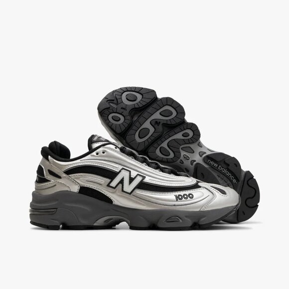 New Balance 1000 Black Silver Metallic M1000EGR Mens Size 12 SNEAKERS SHOES - Picture 12 of 15